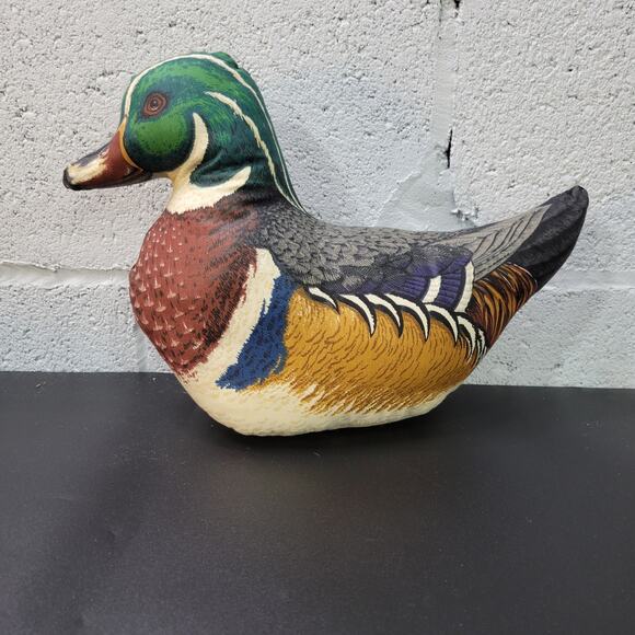 Vintage Ducks Fabric Pillows Figures Decorations Lot of 3 Handmade - Picture 9 of 16